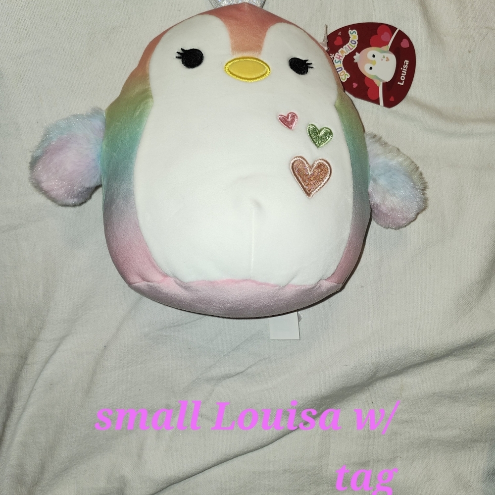 Squishmallows Louisa the Penguin 7" Stuffed Plush and Ravenclaw squishmallow  -